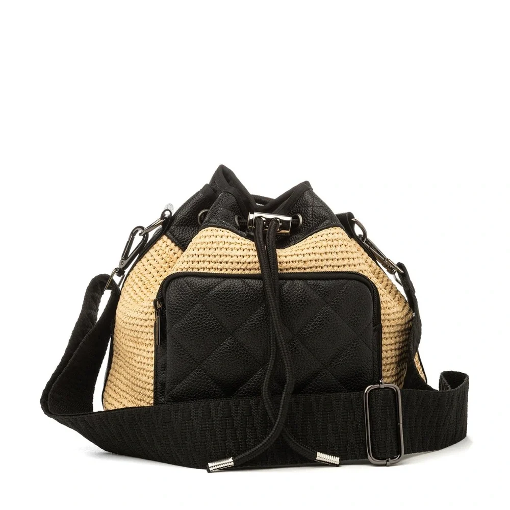 Lindsey Raffia Bucket Bag - Picture 3 of 8